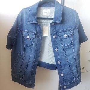 NWT Short Sleeve Jean Jacket